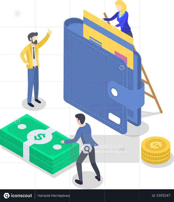 Salary payment  Illustration