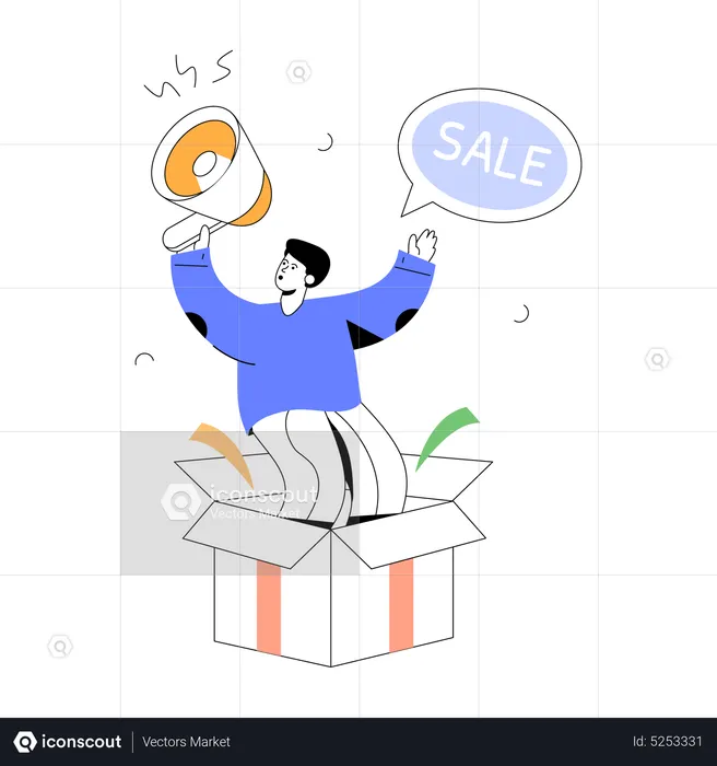 Sale Announcement  Illustration