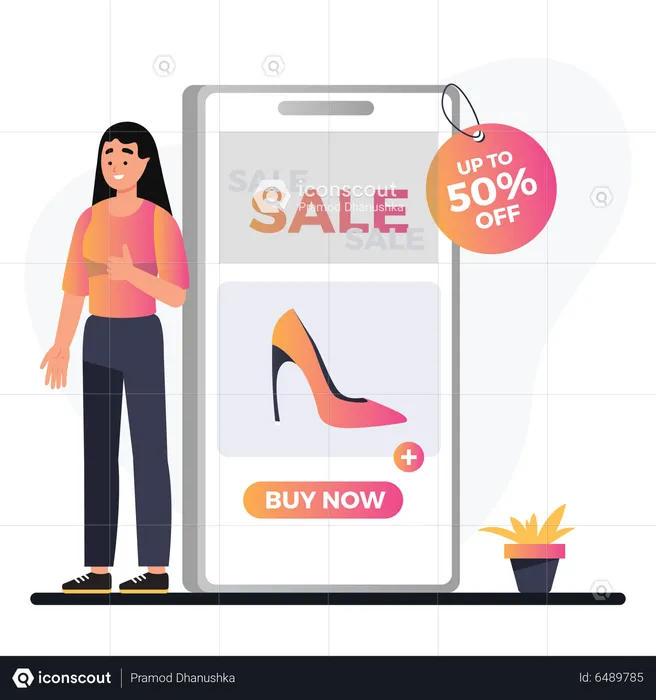 Sale App  Illustration