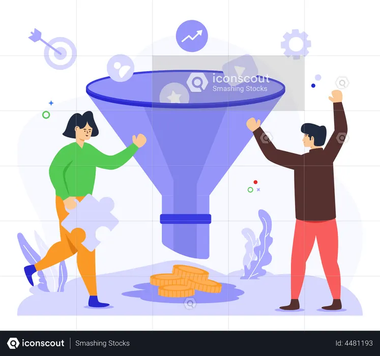 Sale Funnel  Illustration
