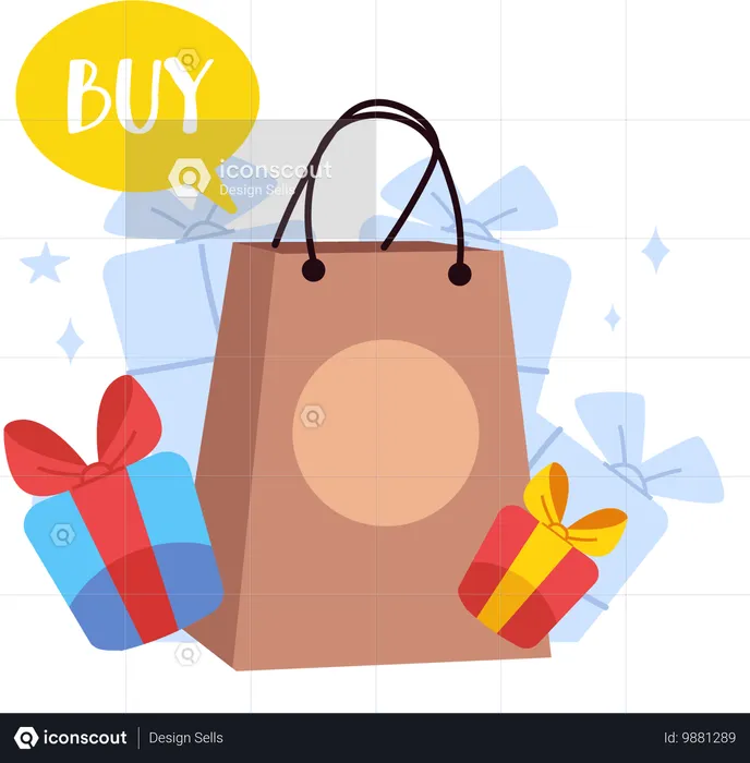 Sale shopping of clothes  Illustration