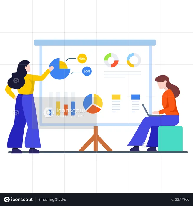 Sales Analytics Presentation and Training  Illustration