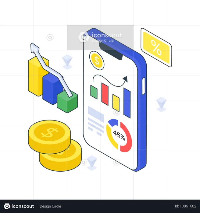 Sales report  Illustration