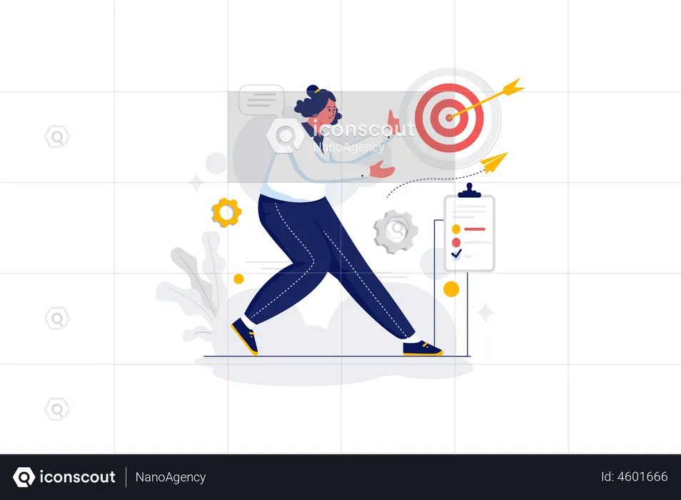 Sales Target  Illustration