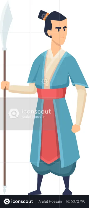 Samurai fighter  Illustration