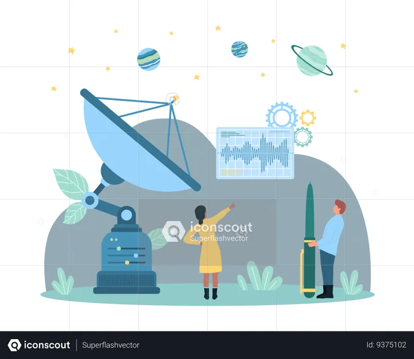 Satellite dish  Illustration