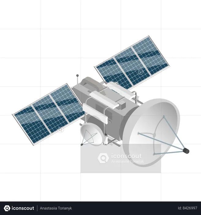 Satellite spatial  Illustration