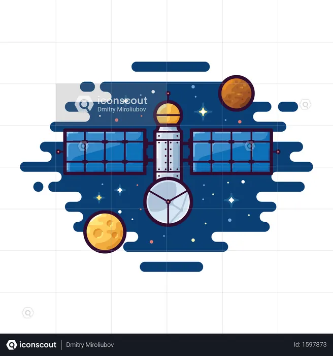 Satellite  Illustration