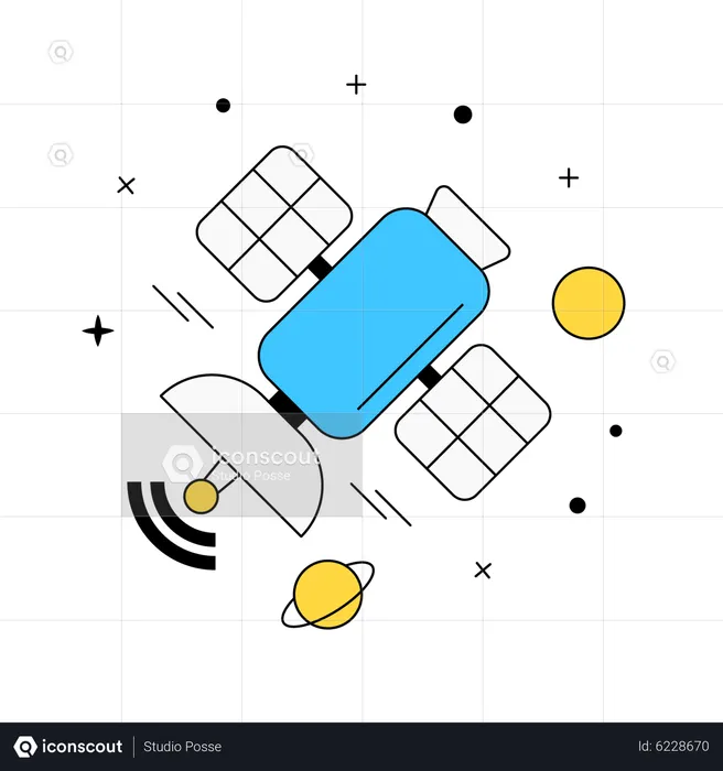 Satellite Technology  Illustration