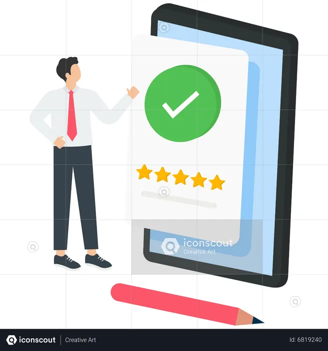 Satisfaction review  Illustration