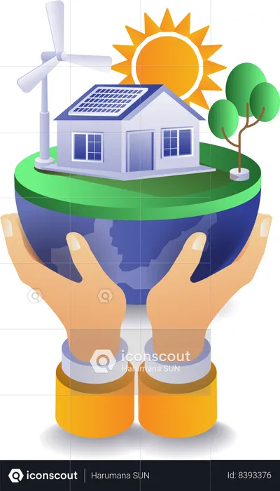 Save earth and save our home  Illustration