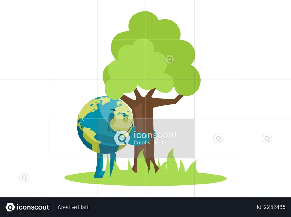 Save environment and save tree  Illustration