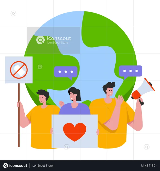 Save Environment Campaign  Illustration
