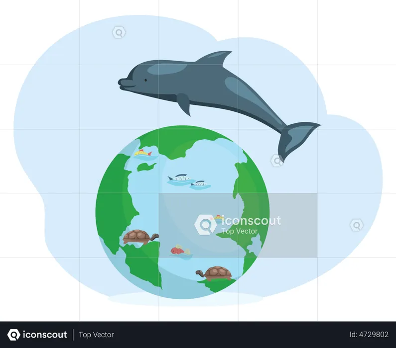 Save Ocean Life  Illustration