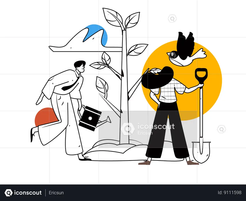 Save the environment  Illustration