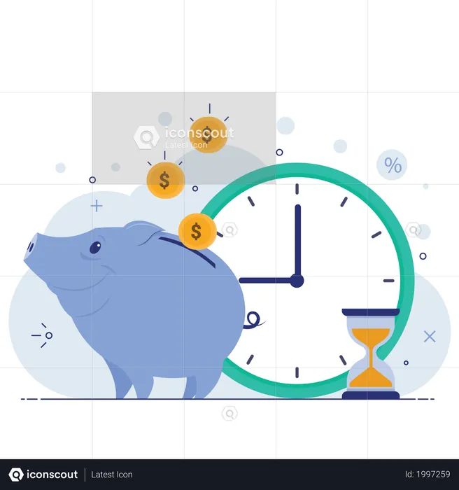 Save time and money  Illustration