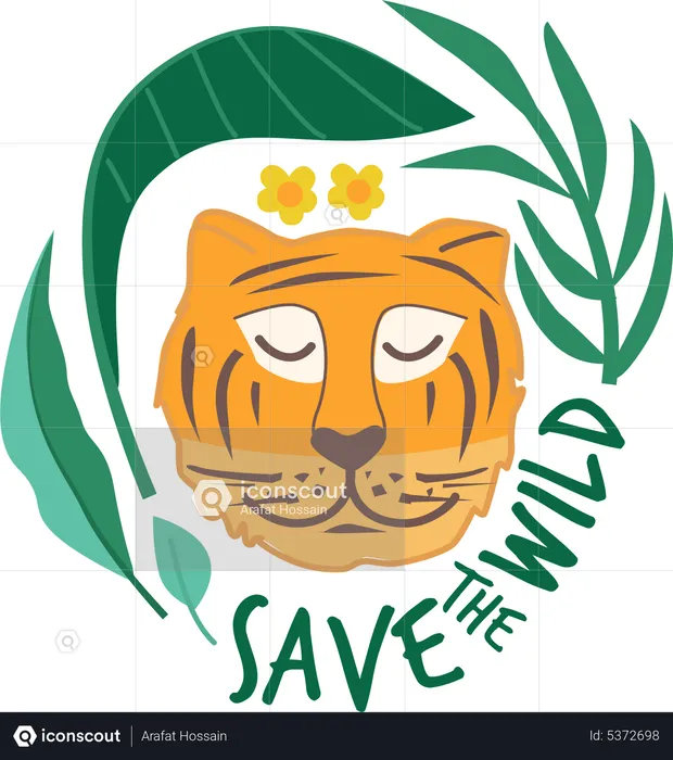 Save wild  Illustration