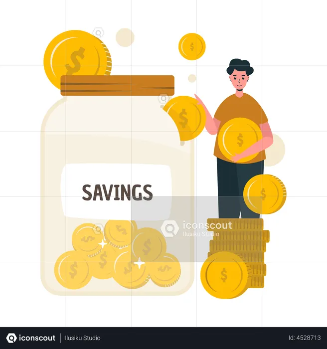 Money Savings  Illustration