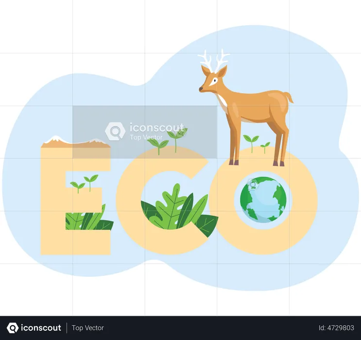 Saving Wildlife Ecosystem  Illustration