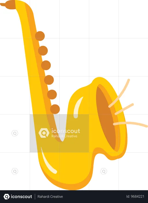 Saxofone  Ilustração