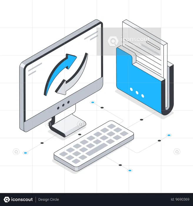 Scambio di dati  Illustration