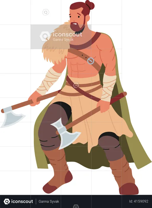 Scandinavian Warrior  Illustration