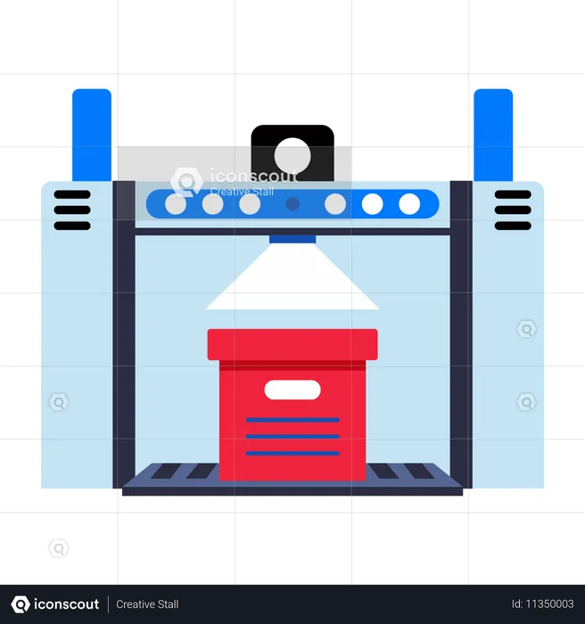 Scanner de colis  Illustration