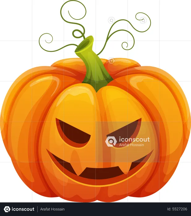 Scary Pumpkin  Illustration