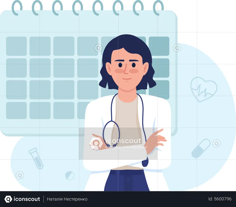 Schedule doctor appointment  Illustration