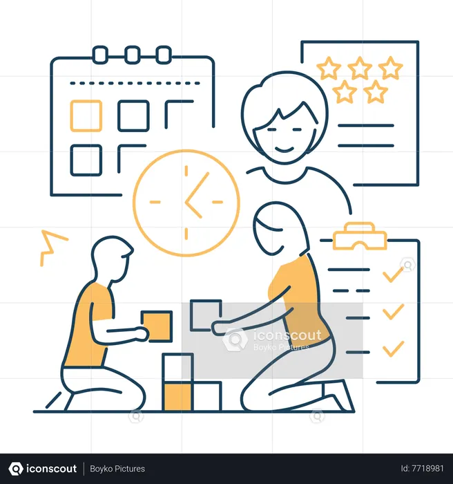 Schedule management  Illustration