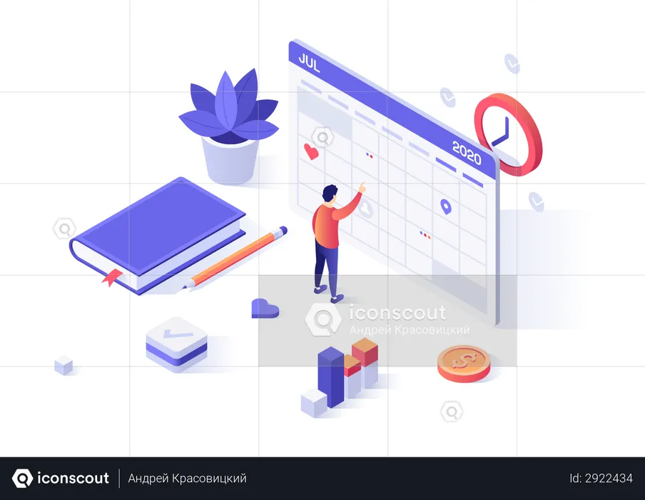 Schedule management  Illustration