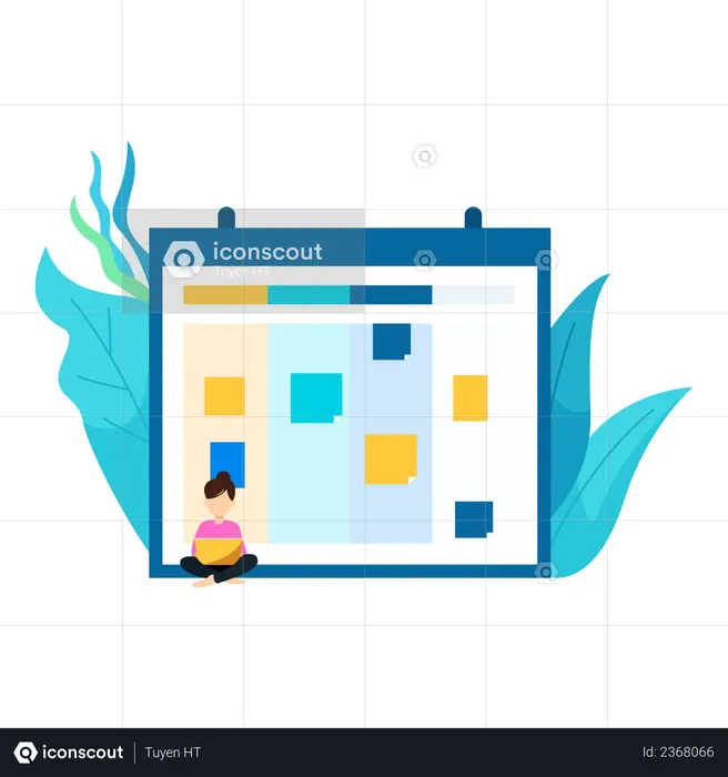 Best Schedule planning Illustration download in PNG & Vector format