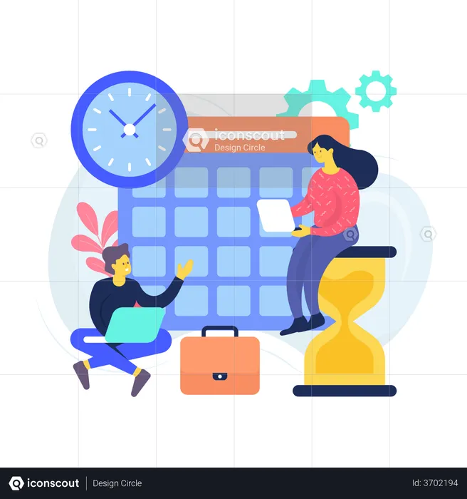 Scheduling Task Management  Illustration