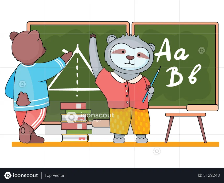 School animal  Illustration