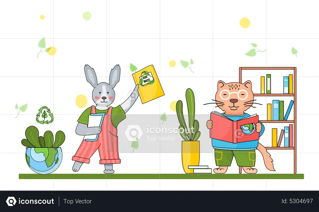 School animal  Illustration