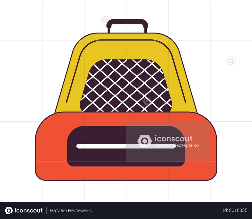 School backpack  Illustration