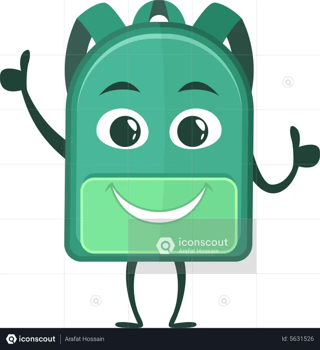 School Bag Emoji Illustration