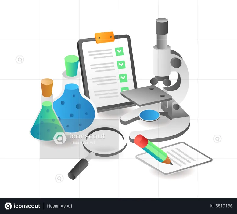 School chemistry education  Illustration