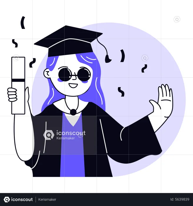 School Graduation  Illustration
