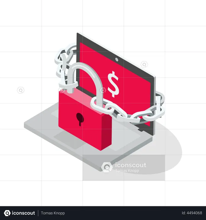 Schutz vor Ransomware-Angriffen  Illustration