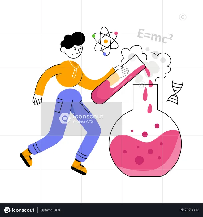 Science experiment  Illustration