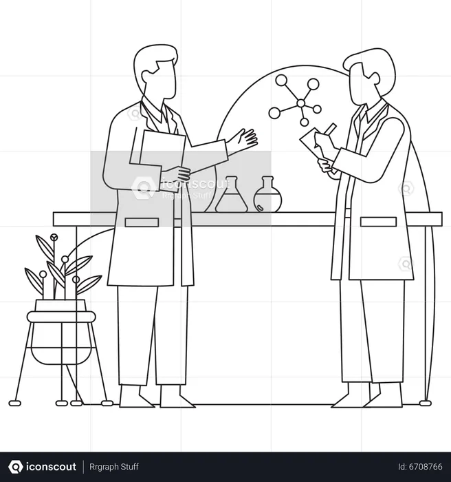 Science Lab  Illustration