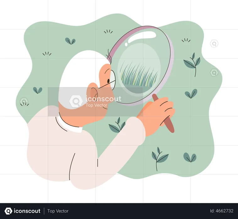 Scientist conduct research in biological laboratory  Illustration