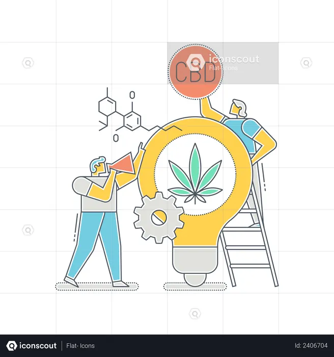 Scientist trying to find new use of CBD  Illustration