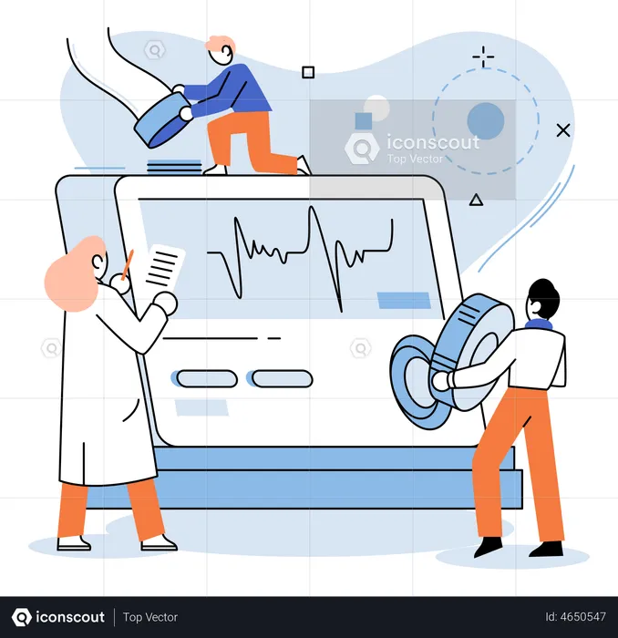 Scientists develop medical device software  Illustration