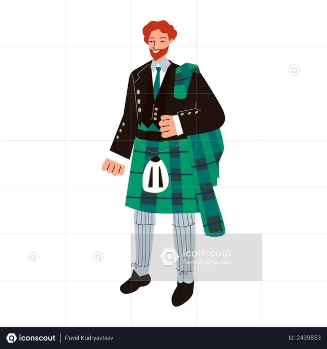 Scottish man  Illustration