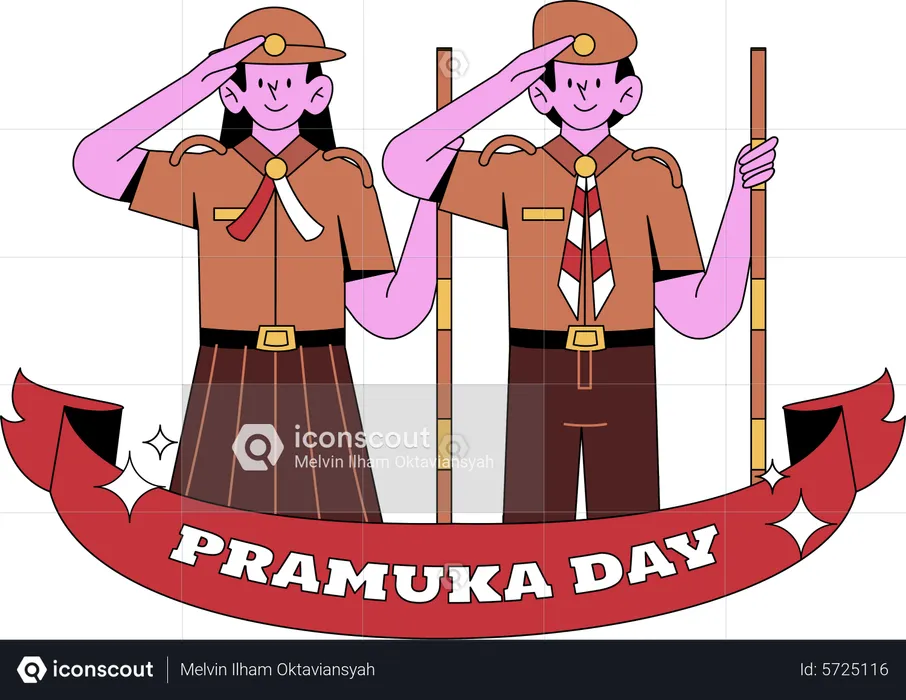 Scout Day  Illustration