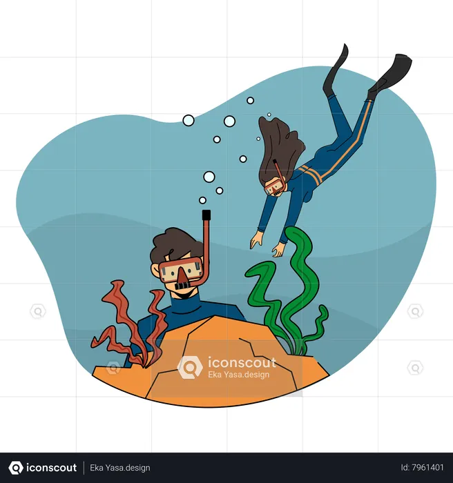 Scuba diving  Illustration
