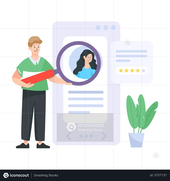 Search Candidate  Illustration