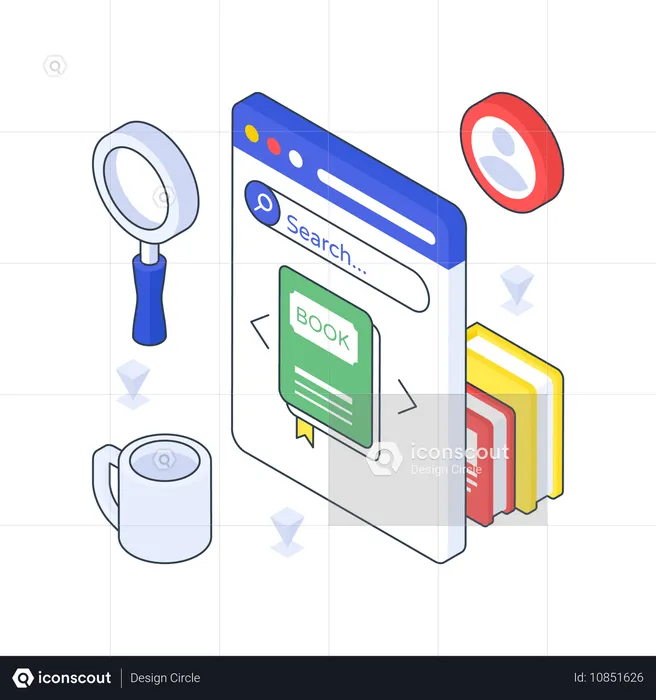 Search E Book  Illustration